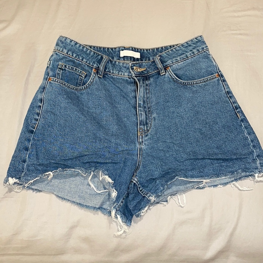 H&M High Rise Denim Shorts